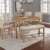 Comedor 4 sillas 1 banca