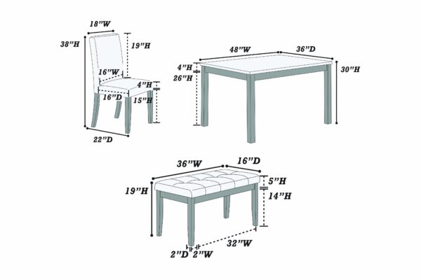 Comedor 4 Sillas - Imagen 9