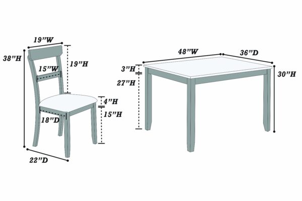 Comedor 4 Sillas - Imagen 7